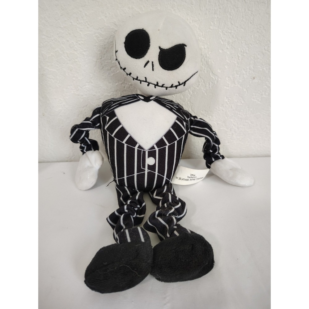 Disney Nightmare Before Christmas Jack Skellington Plush Dog Pet Toy - 14"